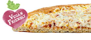 פיצה טבעונית עבה